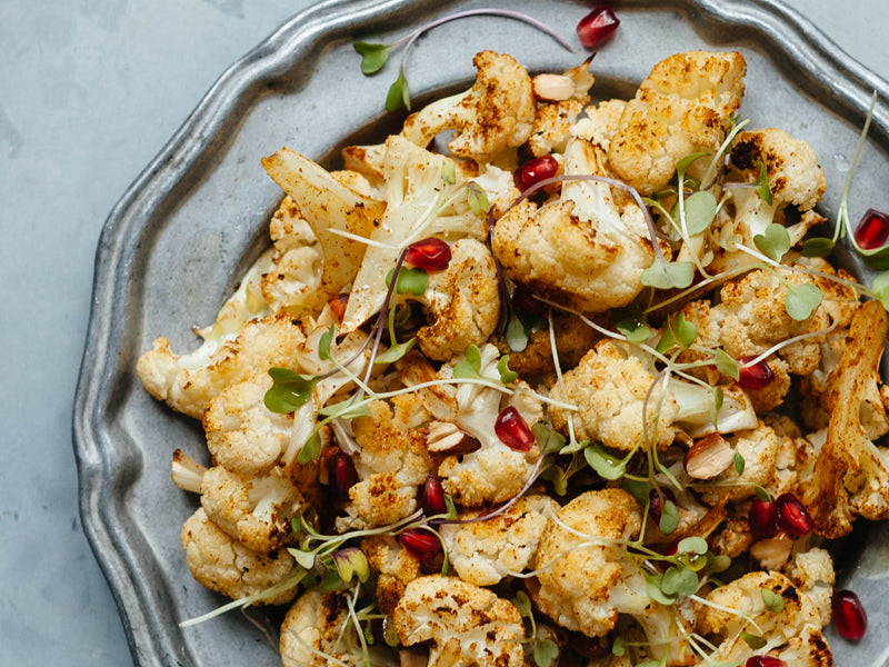 Roasted Cauliflower With Pomegranate Seeds – Fire & Flavor