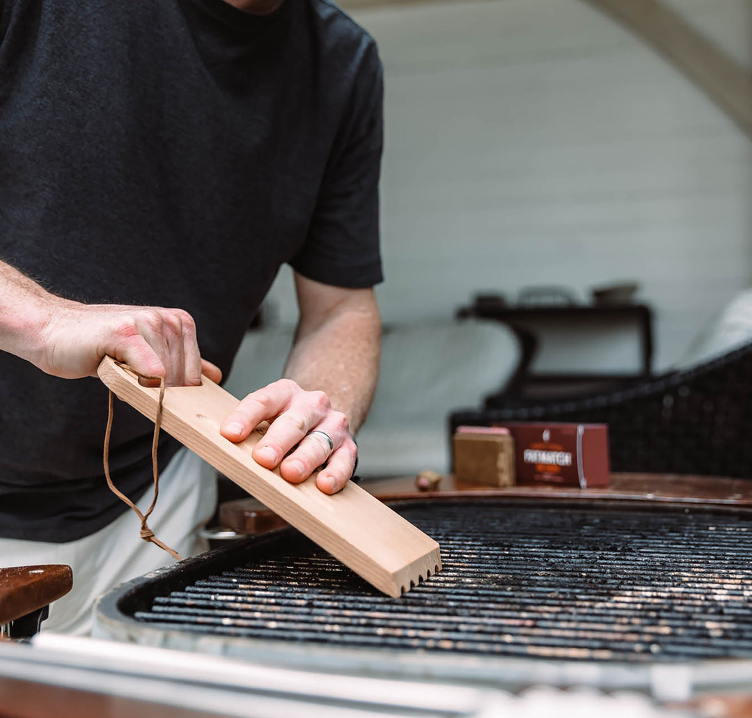 Grill scraper wood best sale